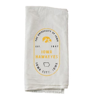 Stamp Poster University Of Iowa Towel